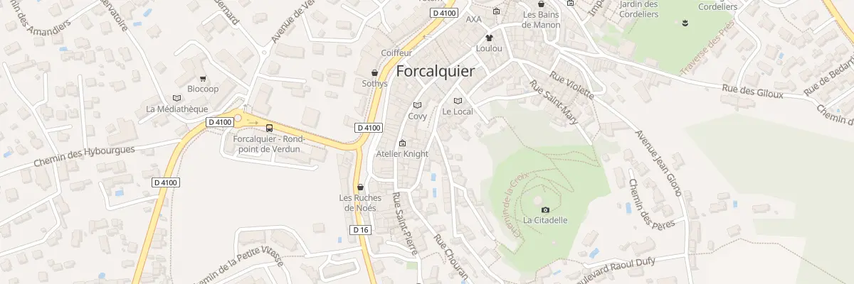 Plan du 4 Rue du Collège à Forcalquier