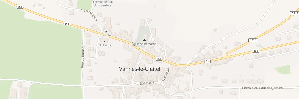 Plan du 2 Rue de l’Eglise à Vannes-le-Châtel