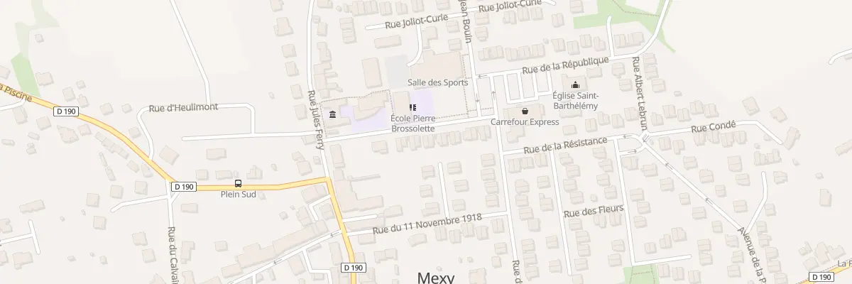 Plan du 10 Rue des Écoles à Mexy