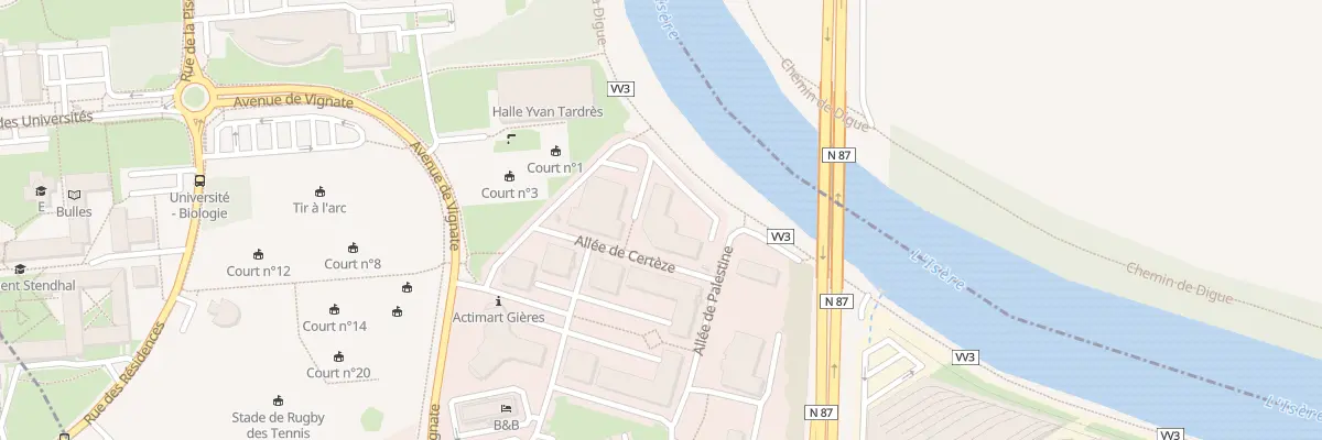 Plan du 3 All de Certèze à Gières