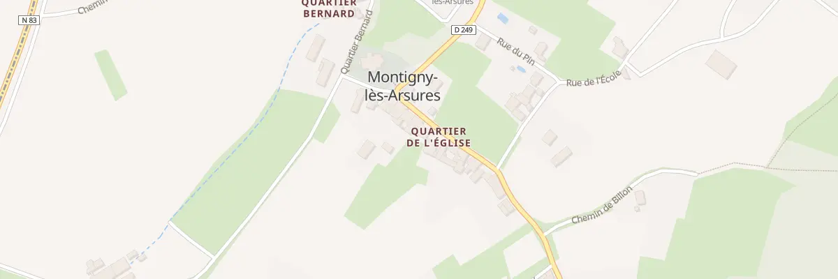 Plan du 5008 Rue de l’Église à Montigny-lès-Arsures