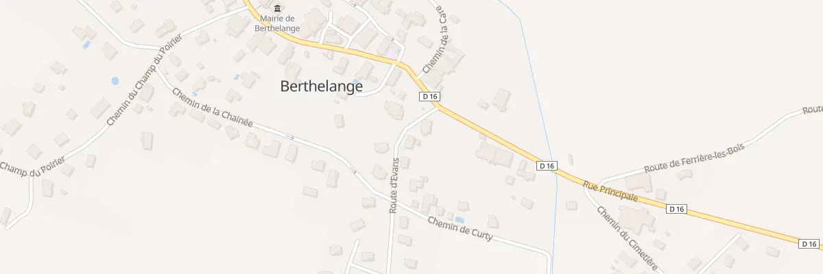 Plan du 1 Rue d’Evans à Berthelange