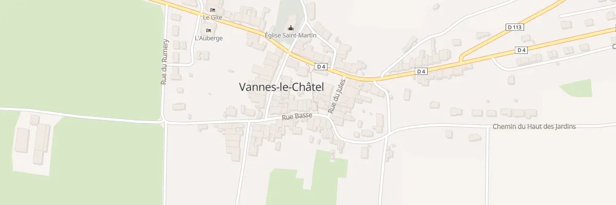 Plan du 11 Rue Basse à Vannes-le-Châtel