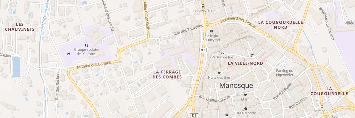 Plan du 1B Rue des Lilas à Manosque