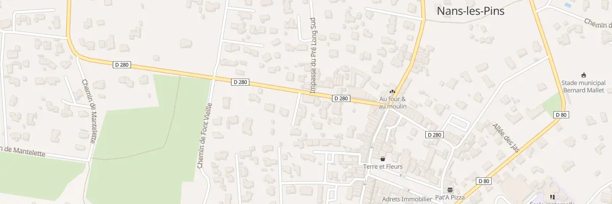 Plan du 17 Rte de Marseille à Nans-les-Pins
