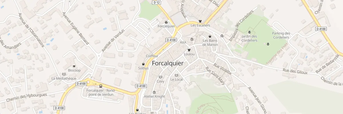Plan du 2 Rue Grande à Forcalquier