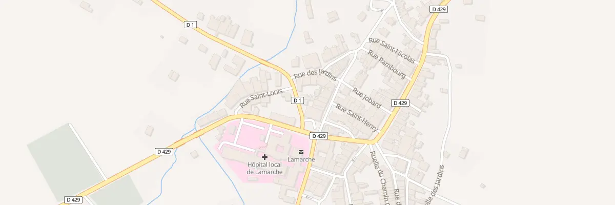 Plan du 2 Av de la Gare à Lamarche