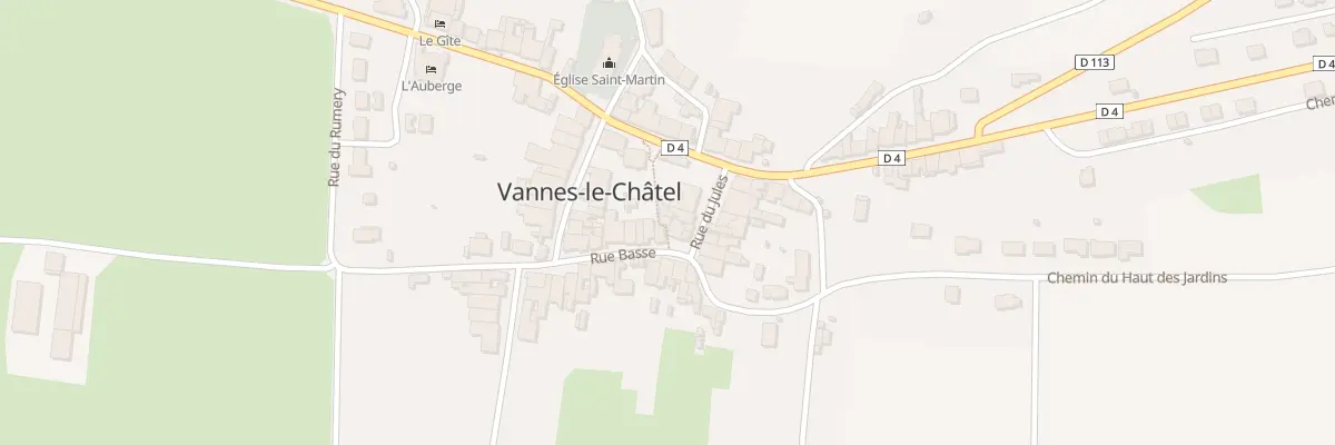 Plan du 13 Rue Basse à Vannes-le-Châtel
