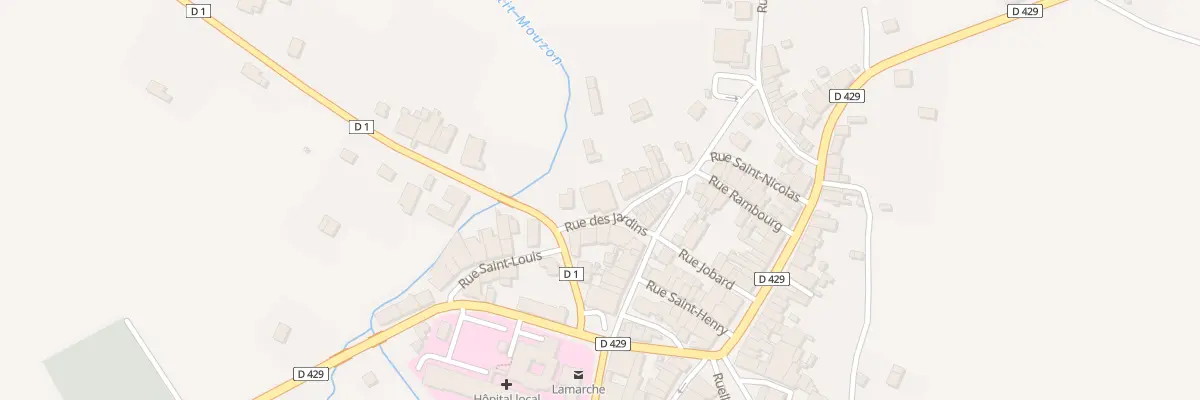 Plan du 22 Rue Saint-nicolas à Lamarche