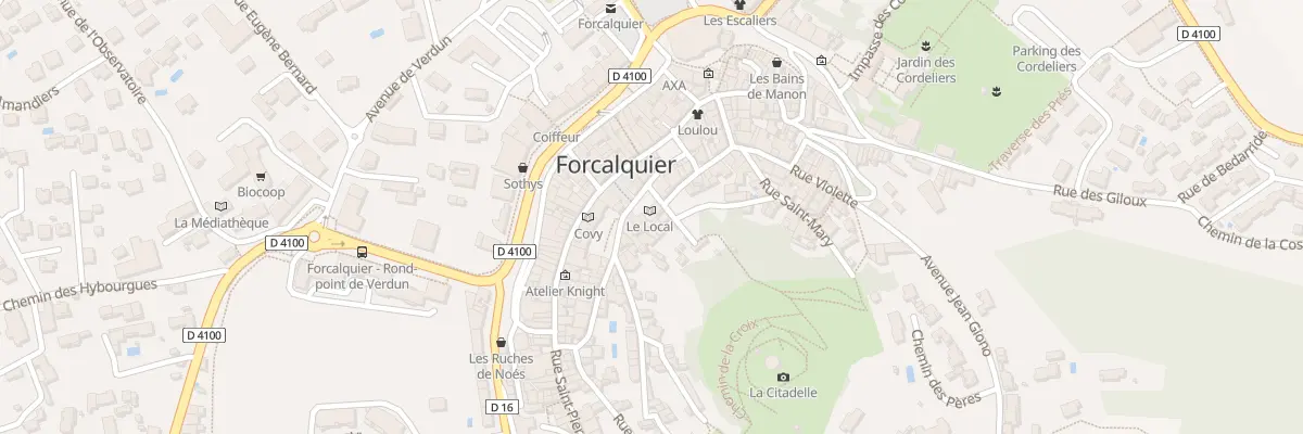 Plan du 3 Pl du Palais à Forcalquier