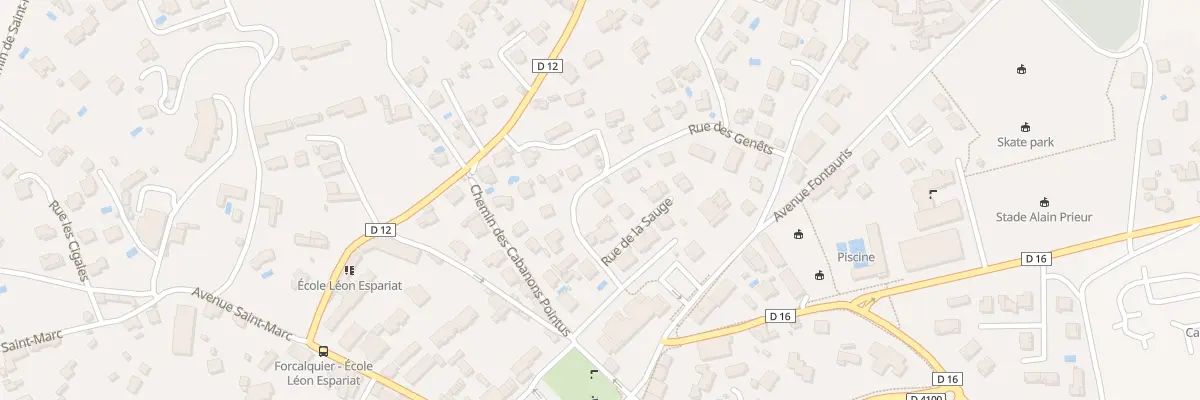 Plan du 2 Rue des Genêts à Forcalquier