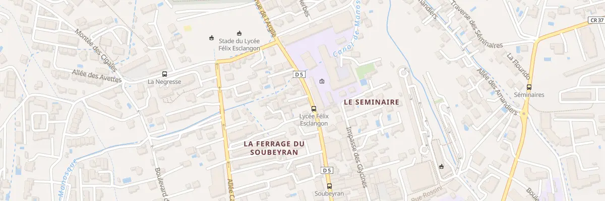 Plan du 21 Bd Louis Martin Bret à Manosque