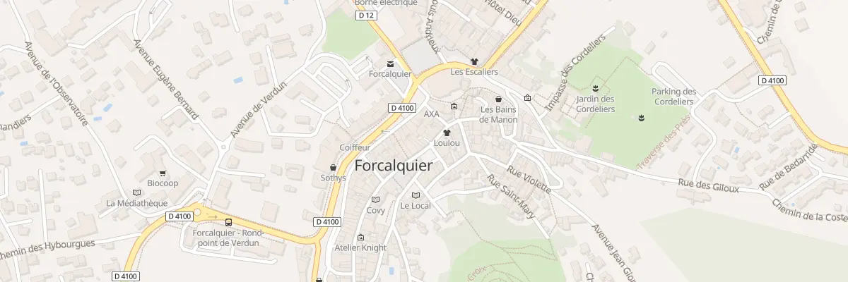 Plan du 7 Pl Saint Michel à Forcalquier