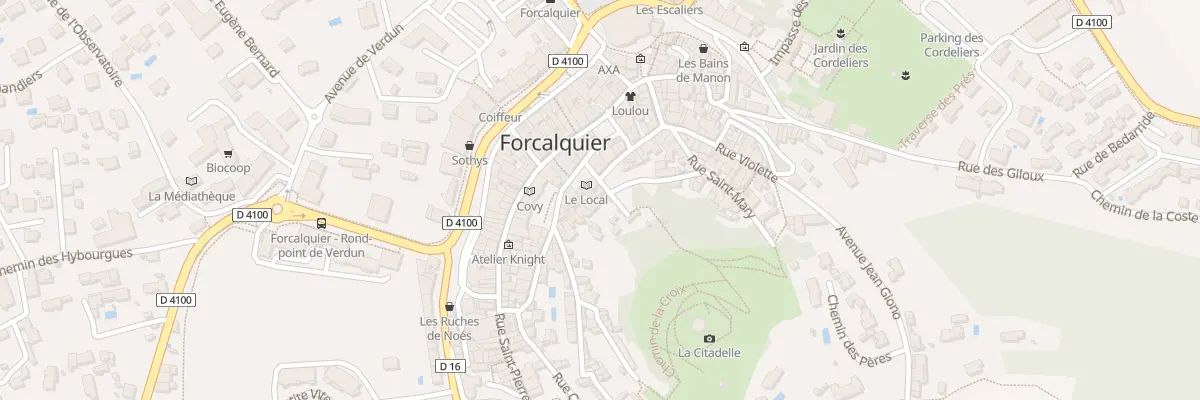 Plan du 2 Rue de La Charité à Forcalquier