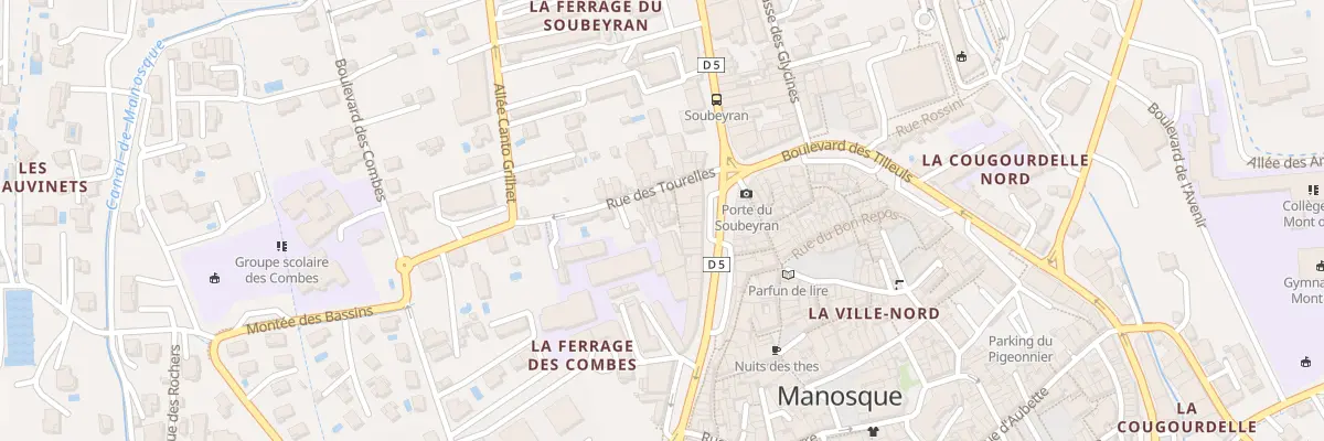 Plan du 5B Rue des Tourelles à Manosque