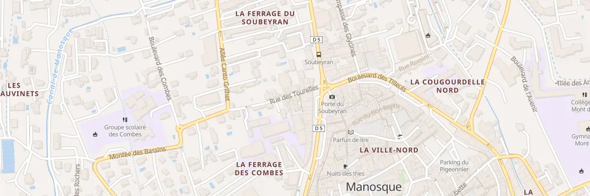 Plan du 3 Rue des Tourelles à Manosque