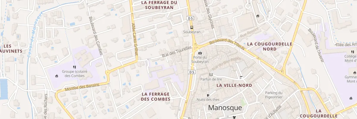 Plan du 1 Rue des Tourelles à Peyruis