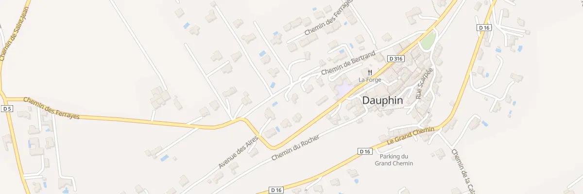 Plan du 5230 Les Aires à Dauphin