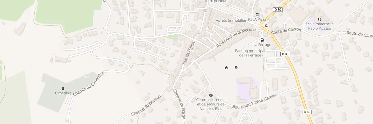 Plan du 21 Rue de l’Eglise à Nans-les-Pins