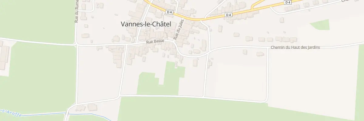 Plan du 4 Rue du Chemin des Terres à Vannes-le-Châtel