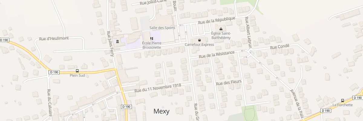 Plan du 25 Rue du Gros Noyer à Mexy