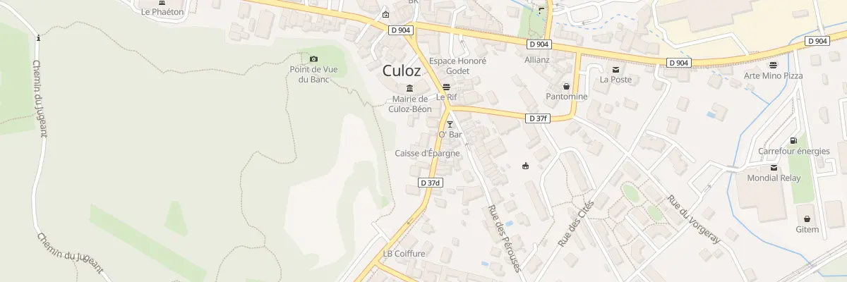 Plan du 3 Av de la Gare à Culoz-Béon