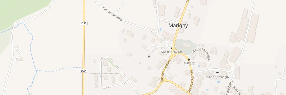 Plan du 5 Rue des Moulins à Marigny