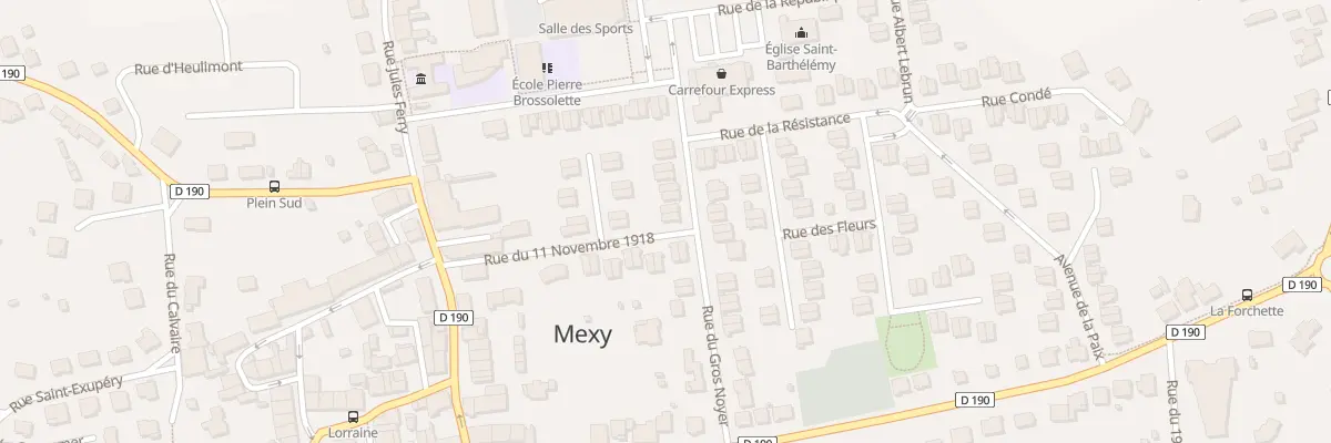 Plan du 11 Rue du Gros Noyer à Mexy