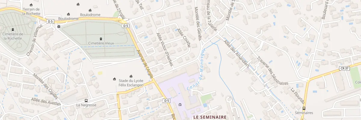 Plan du 5 Bd Ernest Esclangon à Manosque