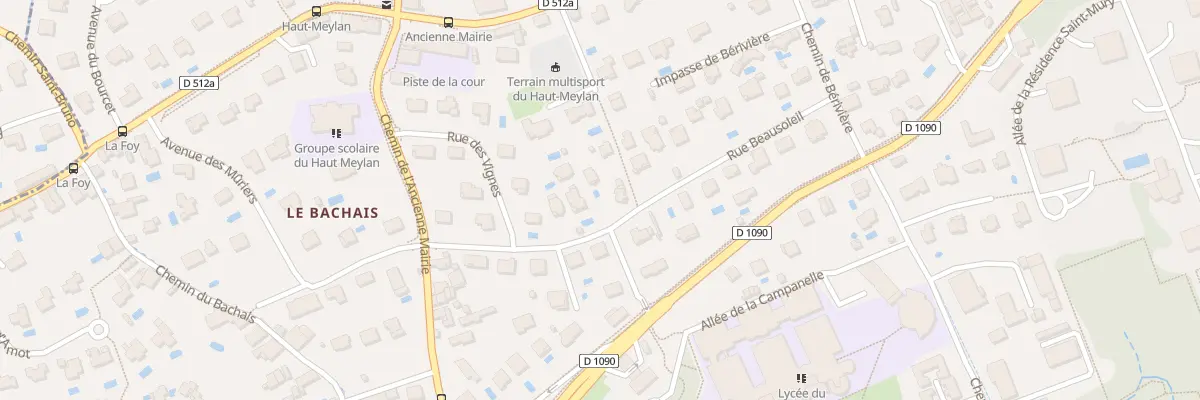 Plan du 18 Rue Beausoleil à Meylan