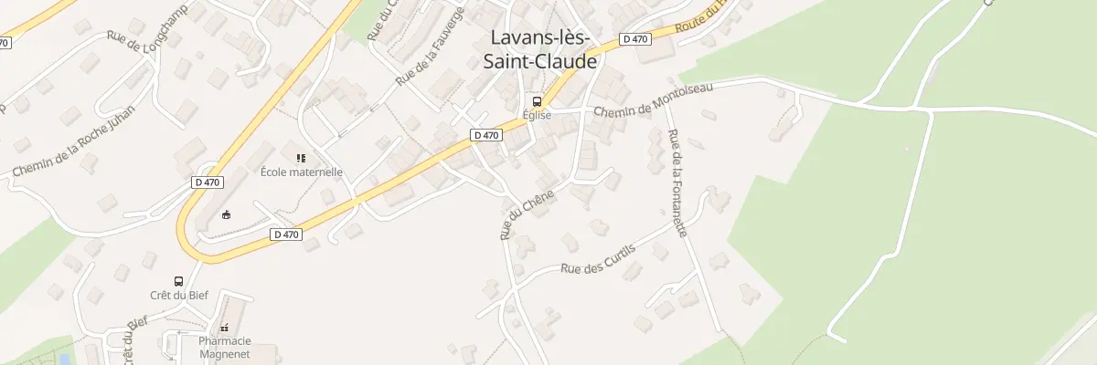 Plan du 8 Rue du Chene à Lavans-lès-Saint-Claude