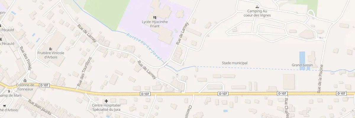 Plan du 48 Rue de Larney à Arbois