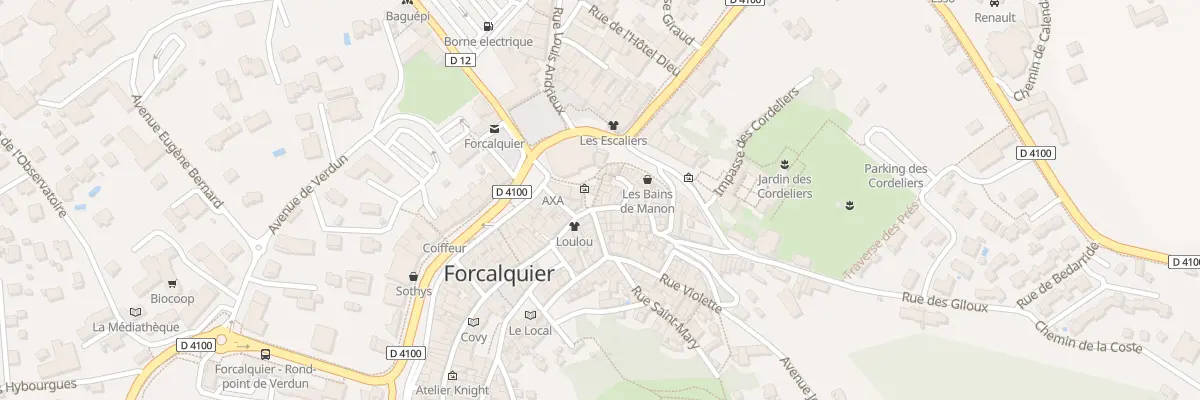 Plan du 1A Rue des Cordeliers à Forcalquier