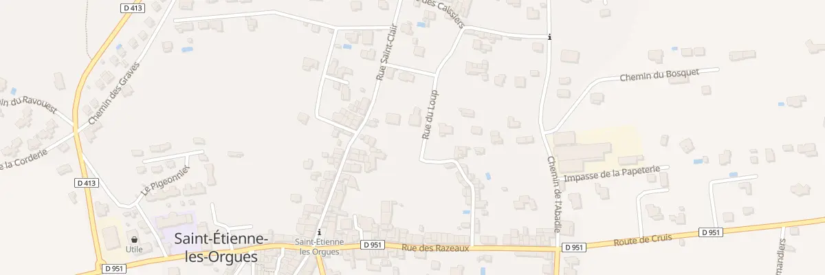 Plan du 235 Rue du Loup à Saint-Étienne-les-Orgues