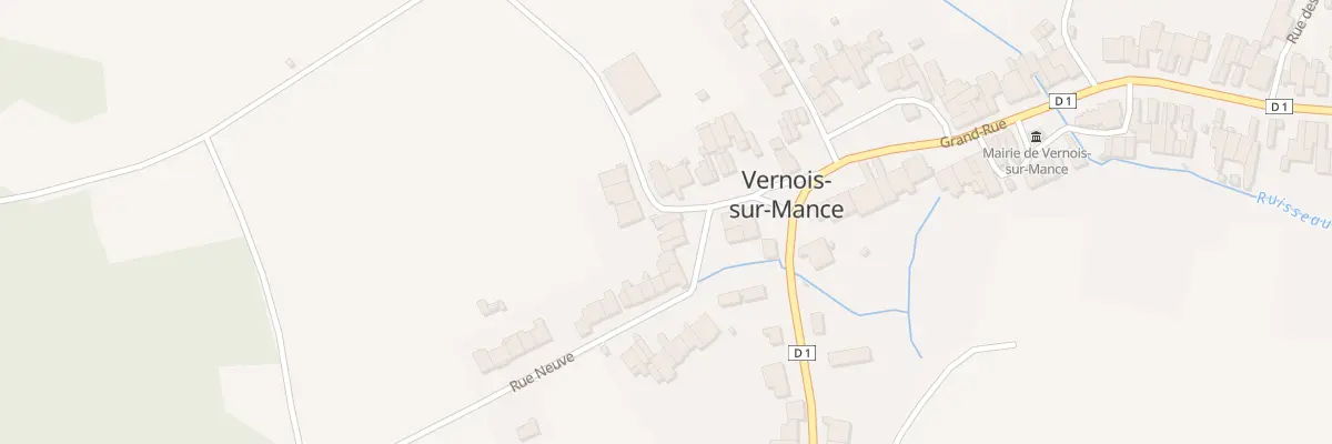 Plan du 2 Rue Neuve à Vernois-sur-Mance