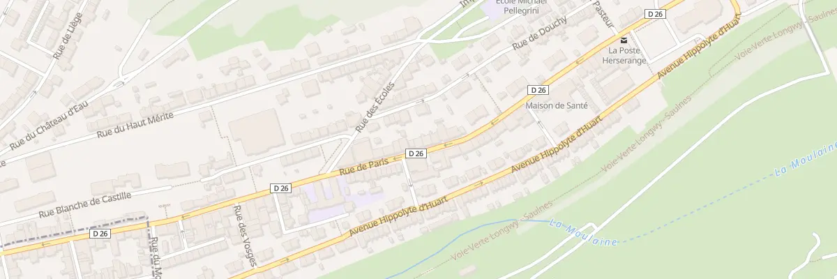 Plan du 95 Rue de Paris à Herserange
