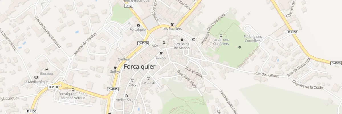 Plan du 7 Rue Passère à Forcalquier
