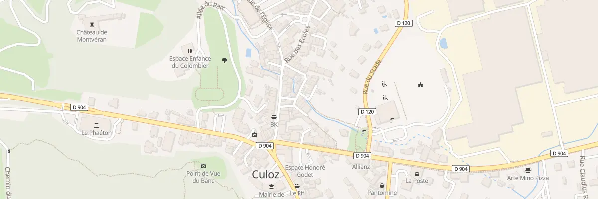 Plan du 2 Pas du Jourdan à Culoz-Béon