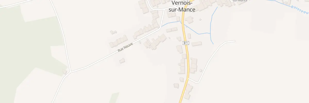 Plan du 9 Rue Neuve à Vernois-sur-Mance