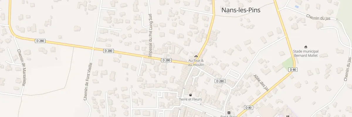 Plan du 10 Rte de Marseille à Nans-les-Pins