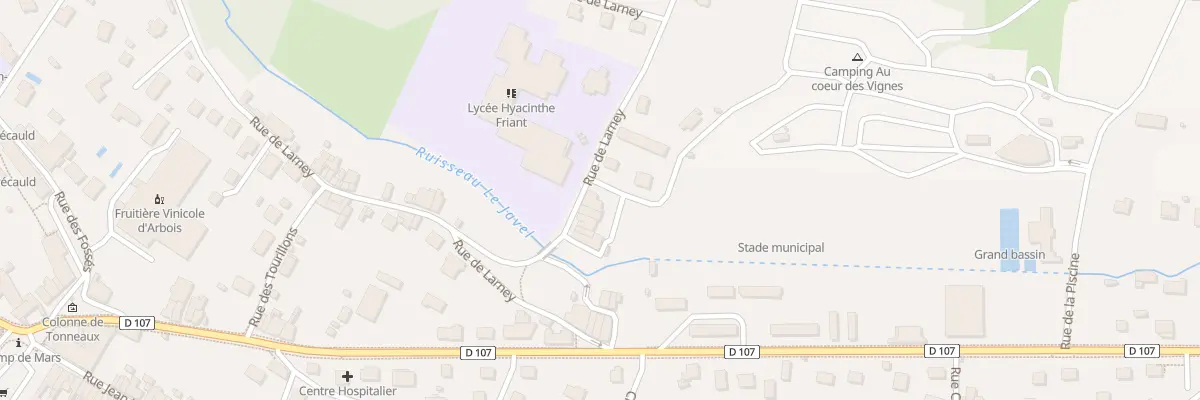 Plan du 54 Rue de Larney à Arbois