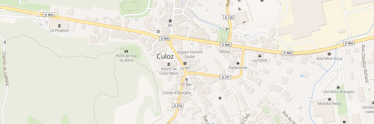Plan du 10 Rue de la Mairie à Culoz-Béon