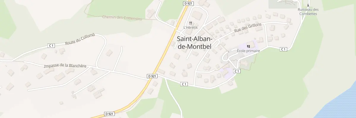 Plan du 14 Rue des Collombettes à Saint-Alban-de-Montbel