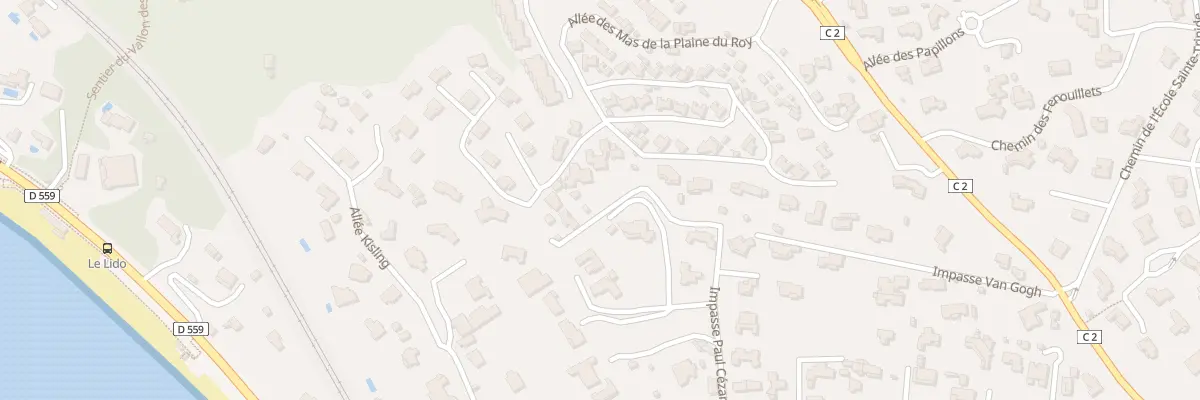 Plan du 340 Imp Paul Cézanne à Sanary-sur-Mer