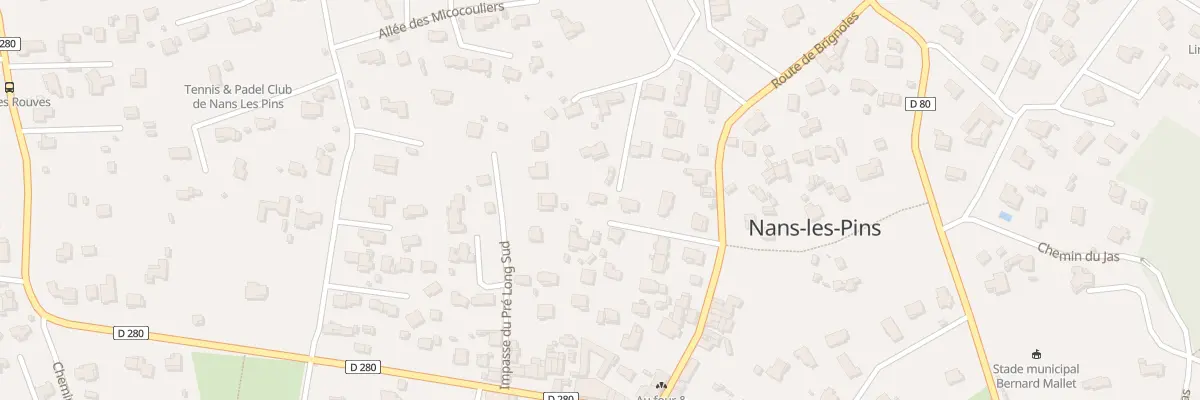 Plan du 76 Le Pre Long à Nans-les-Pins