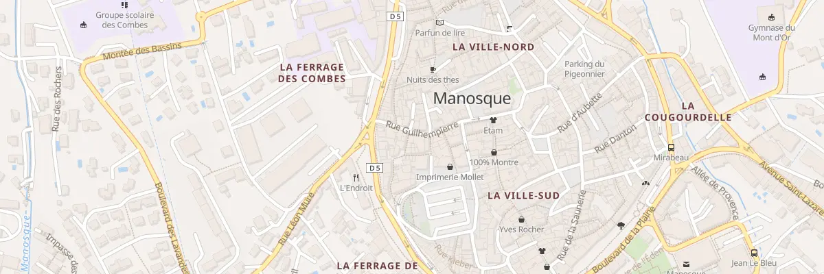 Plan du 1 Rue du Jeu de Paume à Manosque