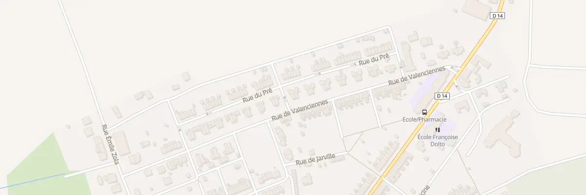 Plan du 72 Rue de Valenciennes à Joudreville