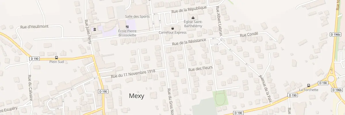 Plan du 34 Rue du Gros Noyer à Mexy