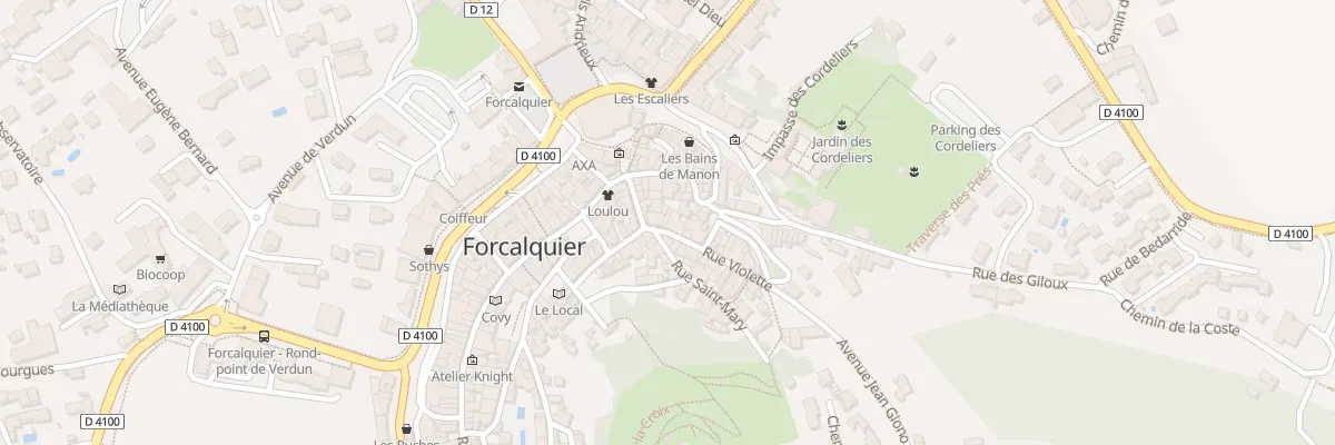 Plan du 5 Rue Violette à Forcalquier