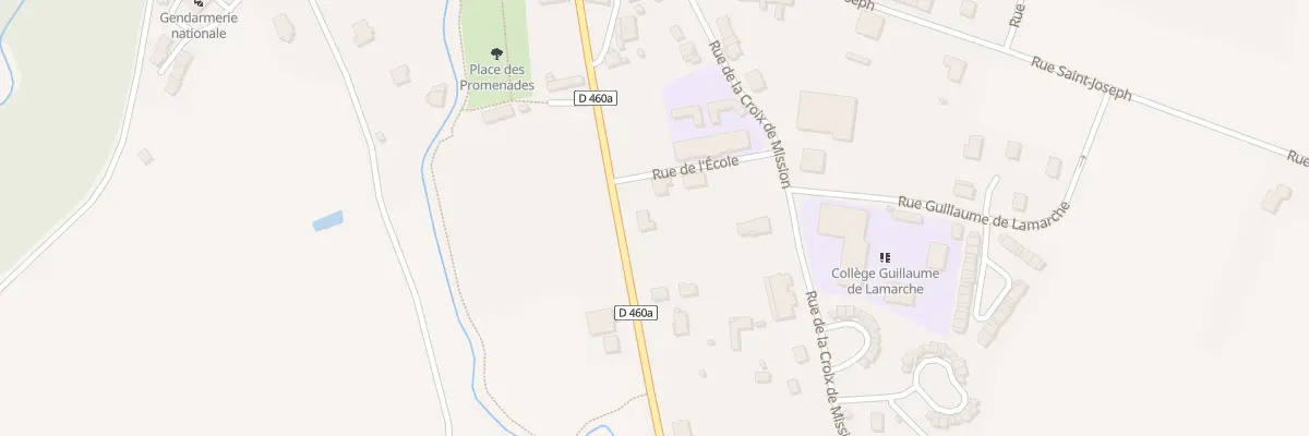 Plan du 7 Rte de Bourbonne à Lamarche
